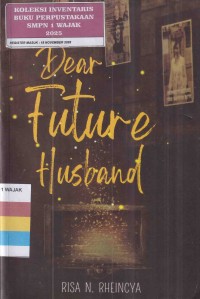 Image of DEAR FUTURE HUSBAND
