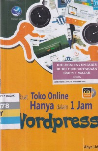 Image of MEMBUAT TOKO ONLINE HANYA DALAM 1 JAM DENGAN WORDPRESS