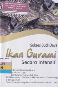 Image of SUKSES BUDI DAYA IKAN GURAMI SECARA INTENSIF