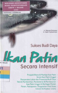 Image of SUKSES BUDI DAYA IKAN PATIN SECARA INTENSIF